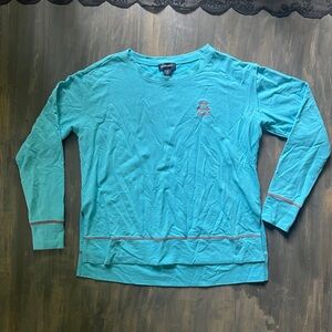 Studio Park Teal Crewneck with Embroidery